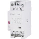 Contacteur modulaire 25a 4 contacts de fermeture (2 modules 4 ples) r 25 - 40 230v