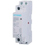 Contacteur modulaire ettroit din ac 2p 220v 20a 2 contacts nf - jx72202