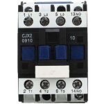 Contacteur de puissance lectrique cjx2 0910, contact argent triphas avec base de montage sur rail ...