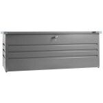 Zipper - conteneur boite de jardin en metal gris 165x70x62 cm zi - gab165an