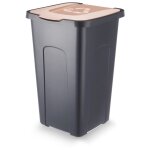 Conteneur  dchets tris marron 50l - capacit marron