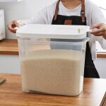 Conteneur de stockage de riz de qualit alimentaire, 10  15 kg, avec verre doseur, hermtique et rsistant ...