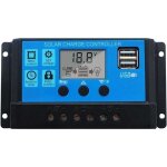 Contr�leur de charge solaire 10 a r�gulateur solaire solar charge controller 12v / 24v dual usb 10a solar ...