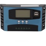 Contrleur de charge solaire 12 v 24 v identification intelligente mppt charge cran lcd rgulateur de ...