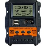 Contrleur de charge solaire 30a rgulateur de batterie de panneau solaire avec double port usb 5v 12v ...