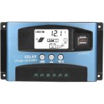 Contr�leur de charge solaire 40a, contr�leur de batterie intelligent r�gulateur panneau solaire usb 12v ...