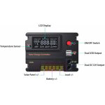 Contrôleur de charge solaire lcd 10a 12v 24v - régulateur de batterie avec protection contre les surcharges ... Contrôleur de charge solaire lcd 10a 12v 24v - régulateur de batterie avec protection contre les surcharges ...