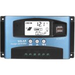 Jeffergarden - contrleur de charge solaire mppt 100a, double cran lcd usb 12v 24v