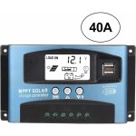 Lafomukea - contrleur de charge solaire mppt 40 a 12 v 24 v usb, dcharge automatique, rgulateur de ...