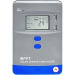 Contr�leur de charge solaire mppt r�gulateur de batterie automatique affichage lcd, entr�e de panneau ...