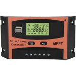 Contrleur de charge solaire rgulateur de batterie de panneau solaire 12v / 24v avec cran lcd, protection ...