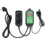 Contr�leur de temp�rature et d'humidit�, r�gulateur d'humidit� num�rique pr� - c�bl� 1500 w avec double ...