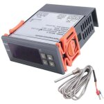 Contr�leur de temp�rature num�rique sonde pt100 thermocouple capteur thermostat int�gr� 220v - 99 � 400�c ...