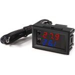 Contr�leur de temp�rature programmable dc 12v - 50 110 ?, affichage led rouge / bleu, module de contr�le ...