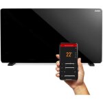 Convecteur de chauffage en verre avec wifi 2000w noir domo do7356ch