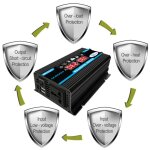 Bluedeer - convertisseur 12v 220v pur sinus 4000w onduleur à onde sinusoïdale pure transformateur avec ... Bluedeer - convertisseur 12v 220v pur sinus 4000w onduleur à onde sinusoïdale pure transformateur avec ...