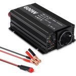 Convertisseur 12v 600w convertisseur de tension power inverter dc 12v ac 220v, onduleur transformateur ...