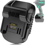 Convertisseur de batterie makita li - ion 18 v pour outils coulissants hitachi 18 v