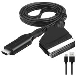 Convertisseur pritel vers hdmi adaptateur audio vido pour hdtv / dvd / dcodeur / ps3 / pal / ntsc ...