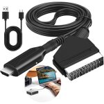 Convertisseur p�ritel vers hdmi, adaptateur peritel vers hdmi avec c�ble hd 1080p / 720p adaptateur audio ...