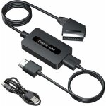 Convertisseur pritel vers hdmi avec cbles hdmi et pritel, convertisseur scart vers hdmi, sortie full ...