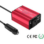Convertisseur de puissance en m�tal 150 w, 12 v vers 240 v, chargeur allume - cigare avec 1 prise europ�enne ...