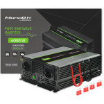 Convertisseur de tension qoltec monolith 2000 w 4000 w 24 v � 230 v sinuso�dal pur