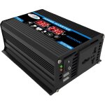 Convertisseur de tension pour voiture 12 v cc vers 220 v ca avec prise allume - cigare et affichage num�rique ...