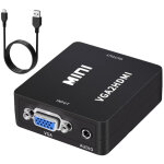 Convertisseur vga vers hdmi, adaptateur vid�o portable pour ordinateur, projecteur, bo�tier tv, console ...