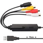 Convertisseur video audio analogique numrique usb - logiciel inclus convertir depuis magntoscope & ...