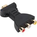 Convertisseur vido audio - hdmi vers rca adaptateur hdmi  av rouge blanc jaune de synchronisation audio ...