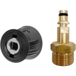 Coocheer - lot de 2 adaptateurs de tuyau de nettoyeur haute pression m22, connecteur rapide, pi�ces de ...