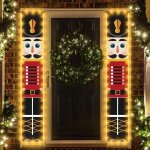 Lot de 2 lumire led bannires de nol en forme de casse - noisettes( 30 x 180 cm), bannire casse - ...