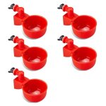 Lot de 5 abreuvoirs automatiques pour volailles - pour poulets, canards, oies, dindes et pigeons Lot de 5 abreuvoirs automatiques pour volailles - pour poulets, canards, oies, dindes et pigeons