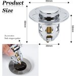 Coocheer - bonde d'�vier universelle � pression, filtre anti - obstruction, bouchon d'�vier de cuisine ...