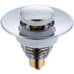 Bonde de lavabo 2 pices, 32 - 42mm bouchon lavabo universel, pop - up avec 2 joints pour baignoire, ...