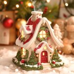 Brûleur d'encens pour décoration de noël maisons, village de noël scène de noël bâtons d'encens pour ... Brûleur d'encens pour décoration de noël maisons, village de noël scène de noël bâtons d'encens pour ...