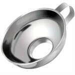Entonnoir de mise en conserve en acier inoxydable avec poigne pour bocaux  large ouverture et bocaux ...