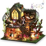 Halloween ensemble de maison miniature, diy maison miniature jardin, 3d maison de poupées miniature en ... Halloween ensemble de maison miniature, diy maison miniature jardin, 3d maison de poupées miniature en ...