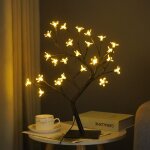 Lampe led usb en forme d'arbre � fleurs pour la maison, d�coration de chambre, veilleuse, fleur de cerisier, ...