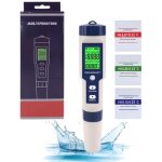 Sonde ph piscine, salinomtre pour eau de piscine, 5 en 1 tds / ec / sel mtre / thermomtre / testeur ...