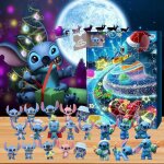Stitch calendrier de l'avent de nol 2024 (2618cm): calendrier de l'avent de nol idal de 24 jours - ...
