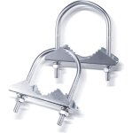 Support fixe de montage d'antenne collier de serrage en u anti - corrosion (2 pices) pour extrieure ...