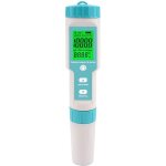 Testeur de salinit de piscine, ph - mtre et salinit de l'eau sale, testeur numrique 5 en 1 de ph ...