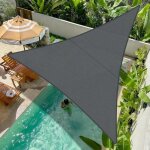 Cool area voile d'ombrage triangle 4x4x4m imperméable toile ombrage 95% uv protection pour patio balcon ... Cool area voile d'ombrage triangle 4x4x4m imperméable toile ombrage 95% uv protection pour patio balcon ...