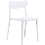 Chaise de restaurant moderne amalfi blanche