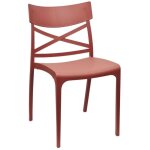 Chaise red croix pour les bars et les restaurants