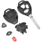 Coque de bo�tier porte - cl� t�l�commande � 3 boutons, compatible avec toyota rav4 yaris venza matrix ...
