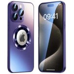 Coque magnetic case iphone 16 pro max avec protection dobjectif - violet Coque magnetic case iphone 16 pro max avec protection dobjectif - violet