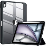 Coque rigide en cristal pour ipad air 11 gen. 6 2024 (noir)